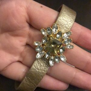 Juicy gold bracelet w/ diamond accents and buckle